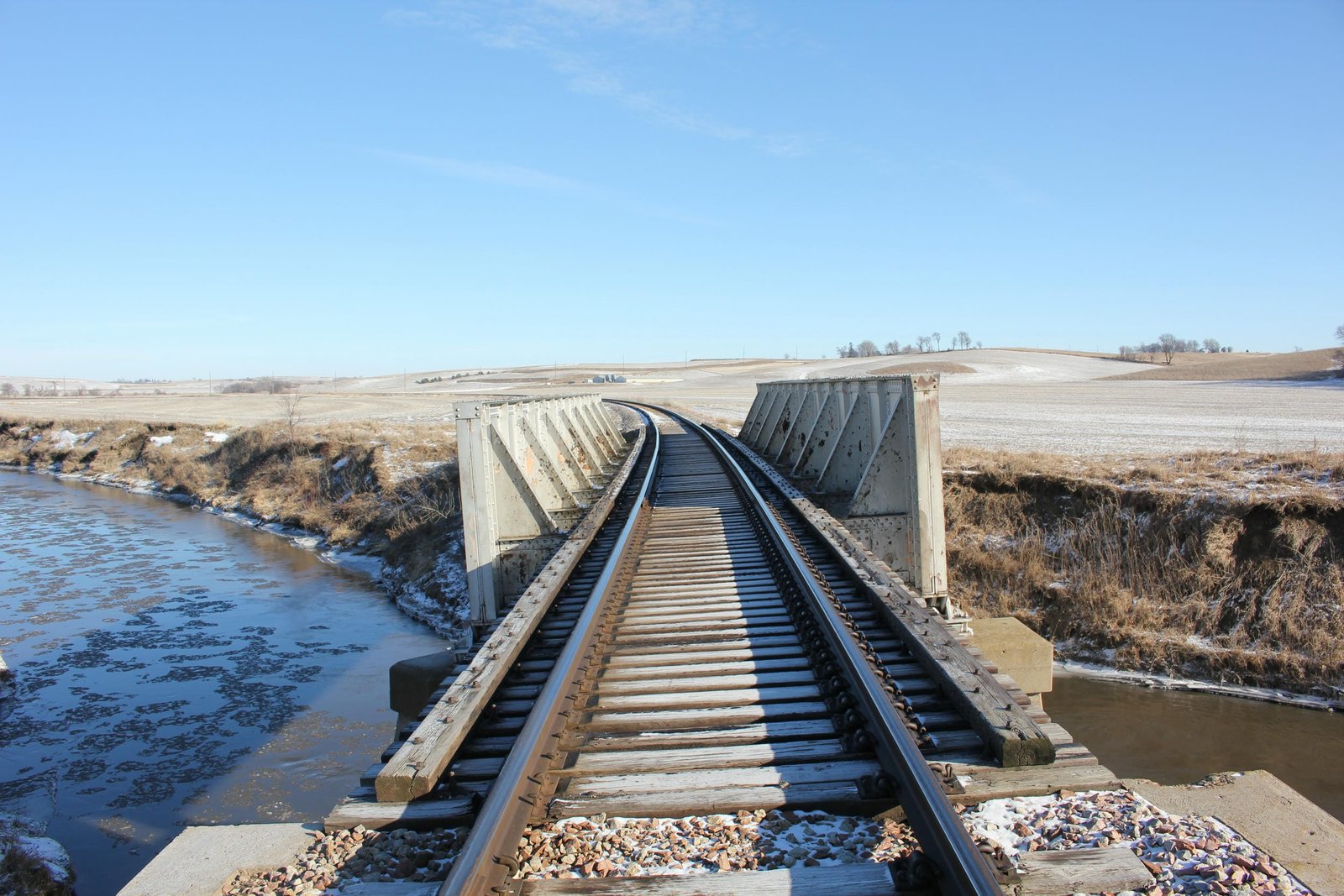 Looking north
